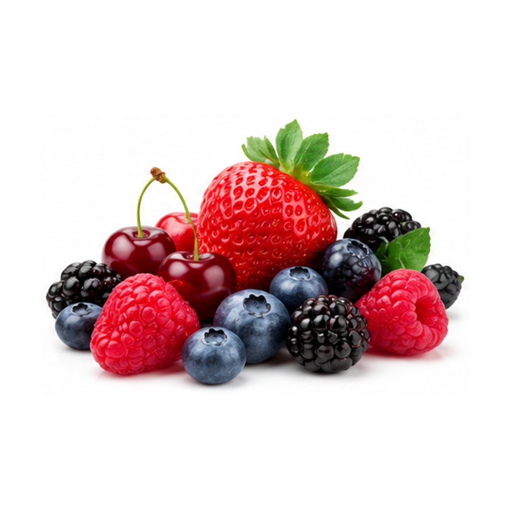 Red fruits and berries